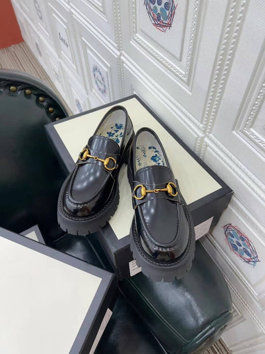 gc flat loafers for women black bee