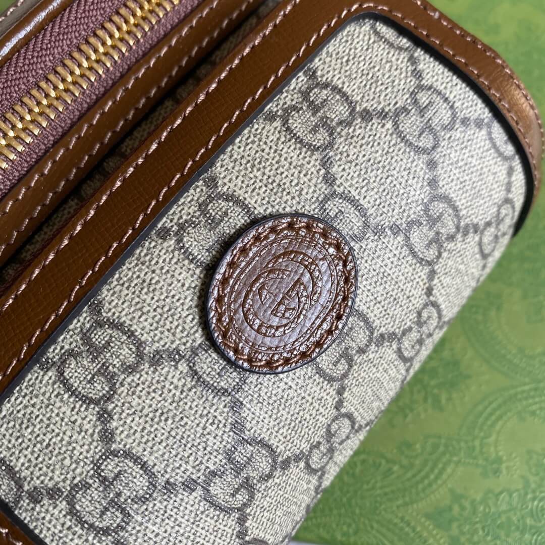 gg supreme belt bag brown 682933