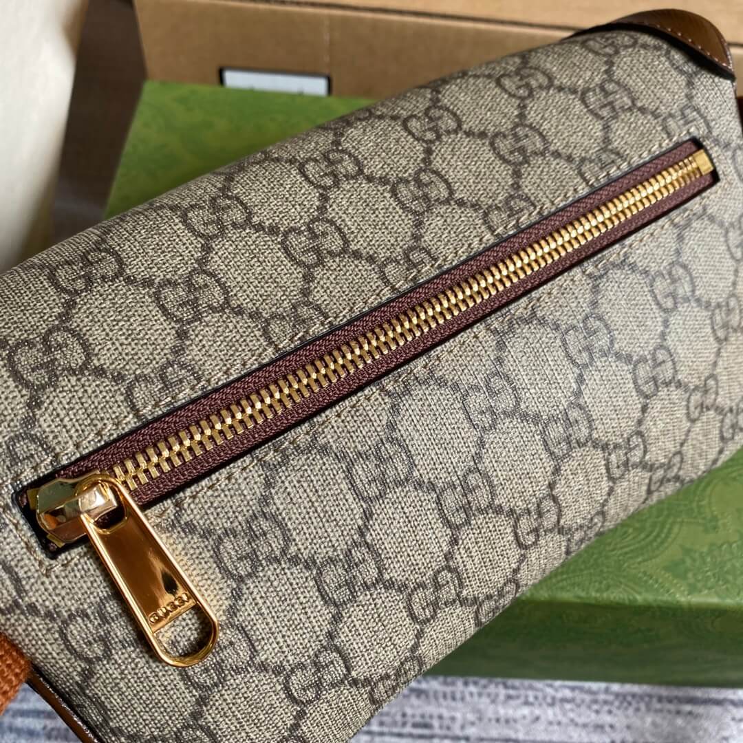 gg supreme belt bag brown 682933