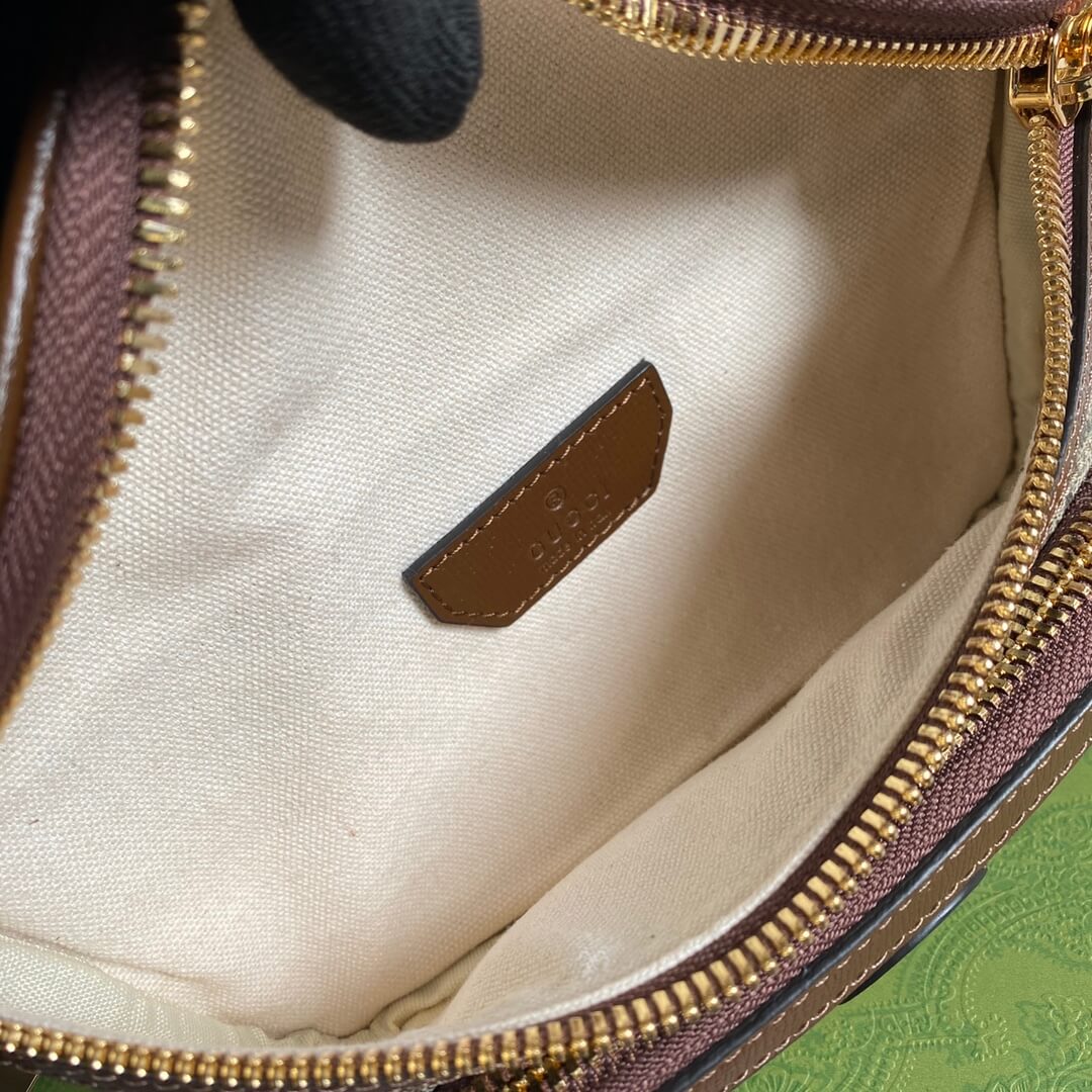 gg supreme belt bag brown 682933