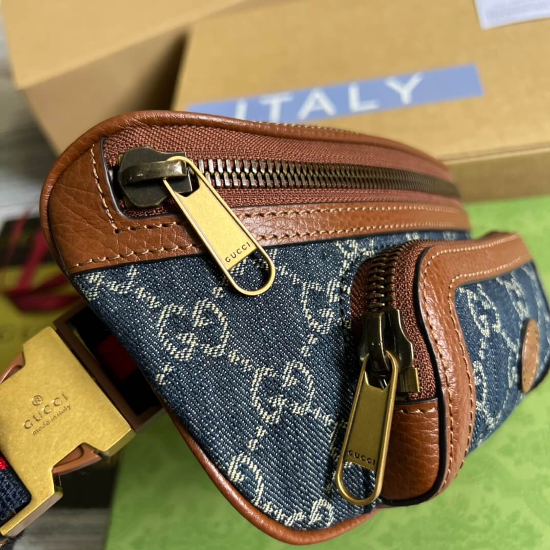 gg supreme belt bag blue 682933 free shipping