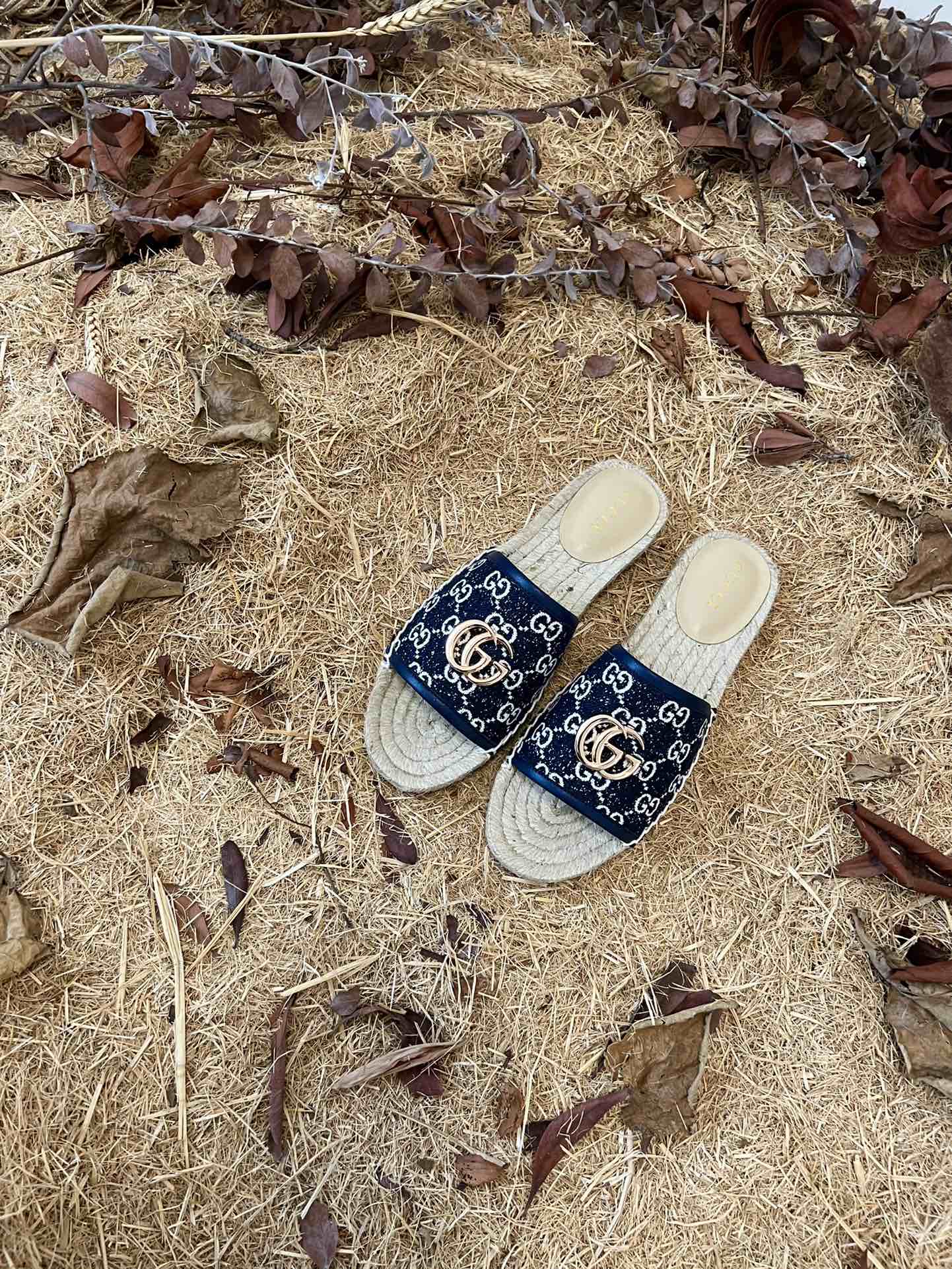 2022 new gg marmont slides slippers starboard flat canvas sandals