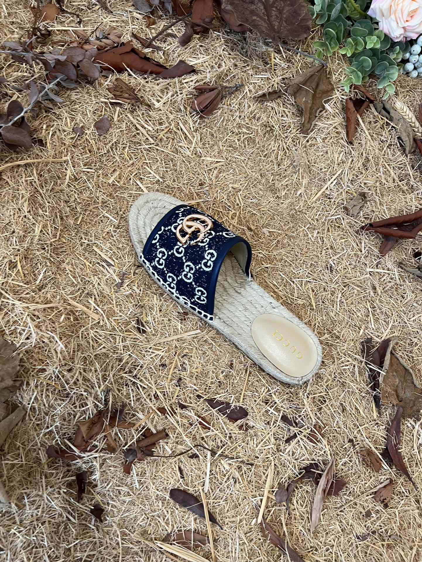 2022 new gg marmont slides slippers starboard flat canvas sandals