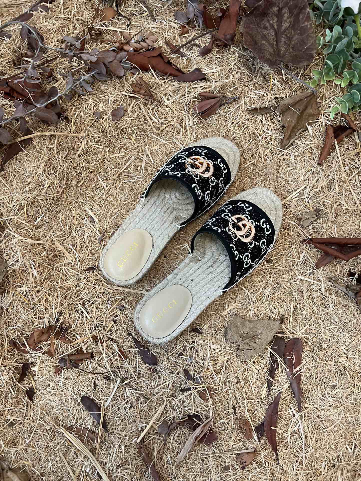 2022 new gg marmont slides slippers black 2 starboard flat canvas sandals