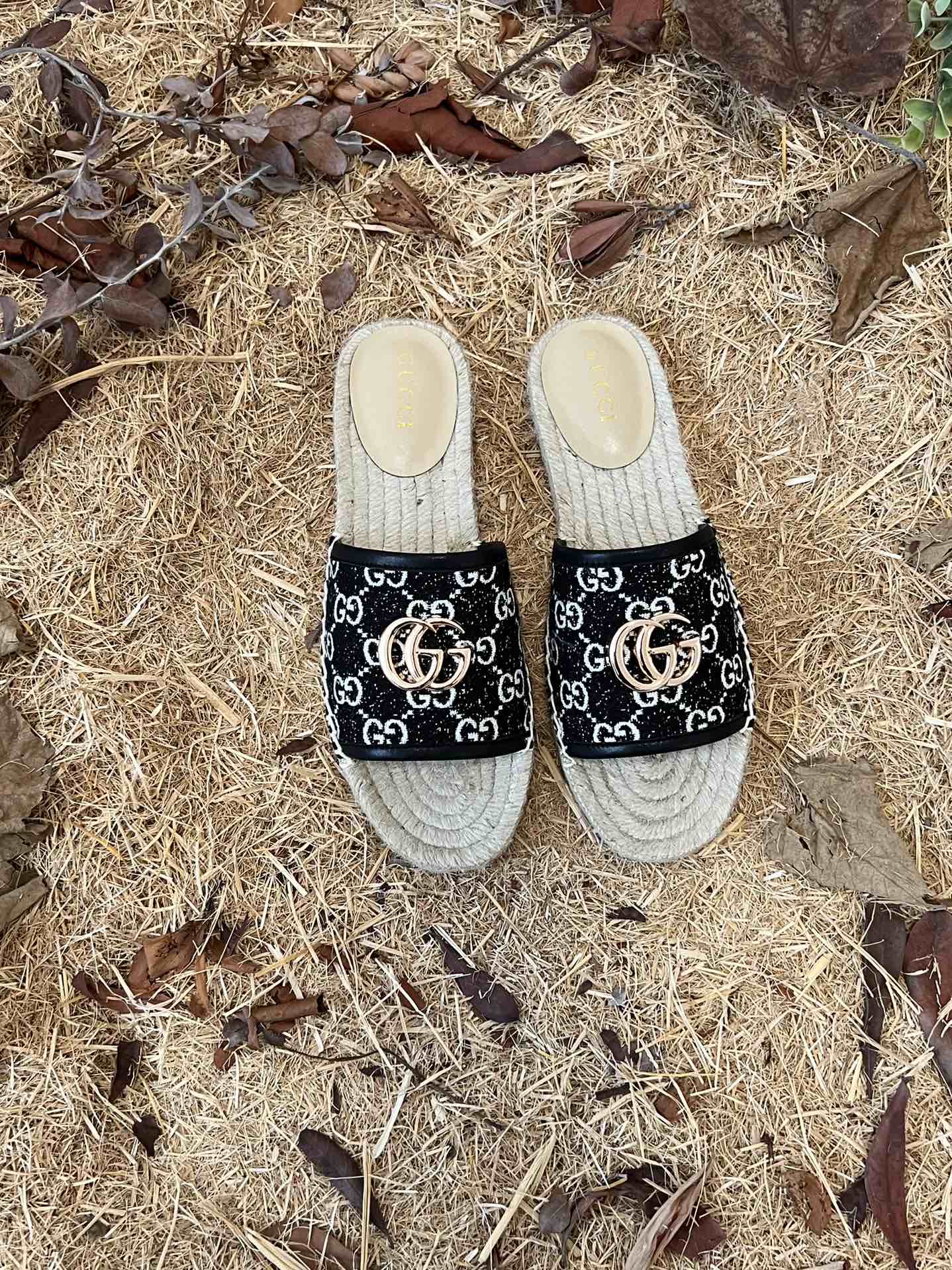 2022 new gg marmont slides slippers black 2 starboard flat canvas sandals