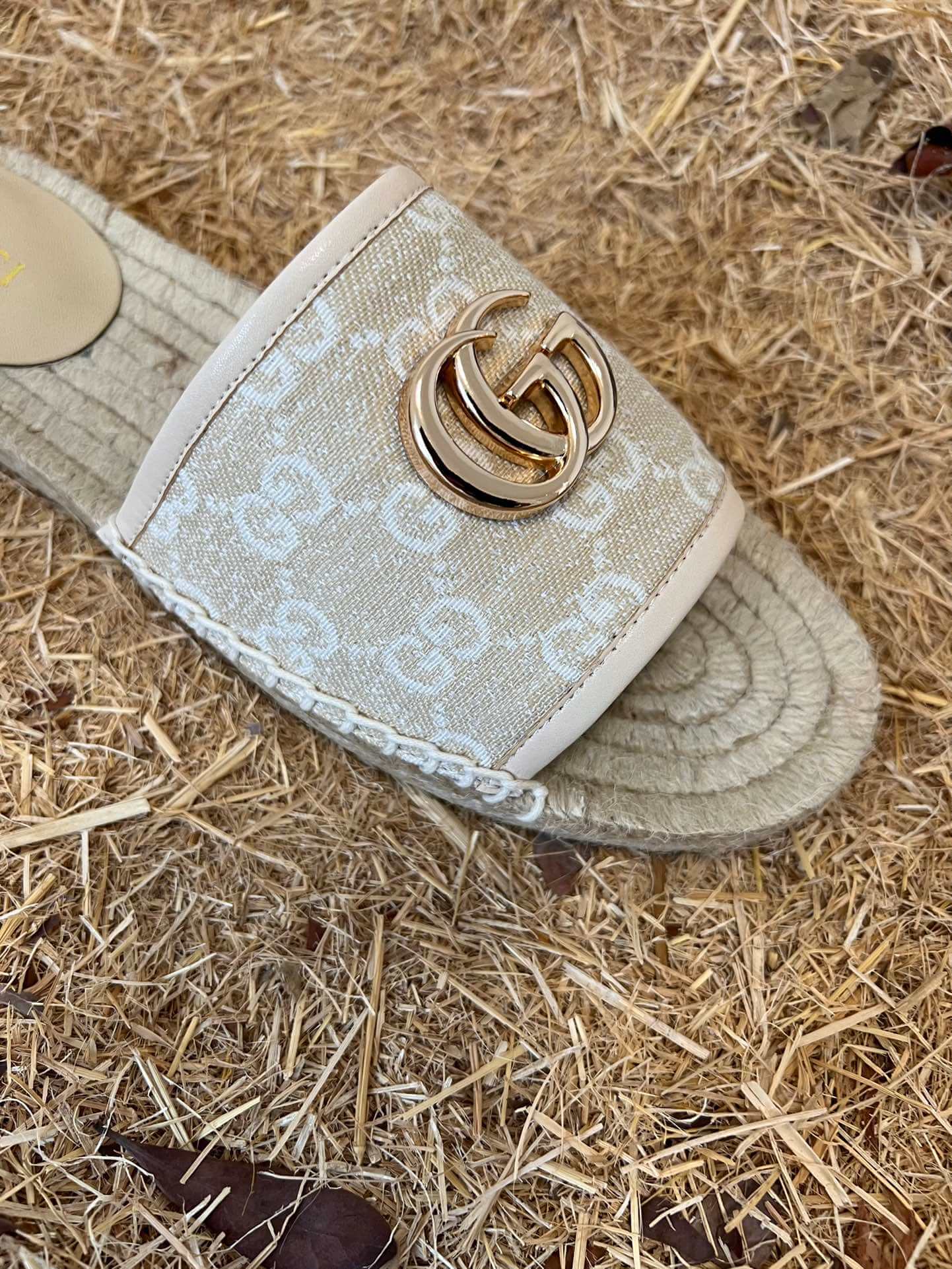 2022 new gg marmont slides slippers apricot starboard flat canvas sandals