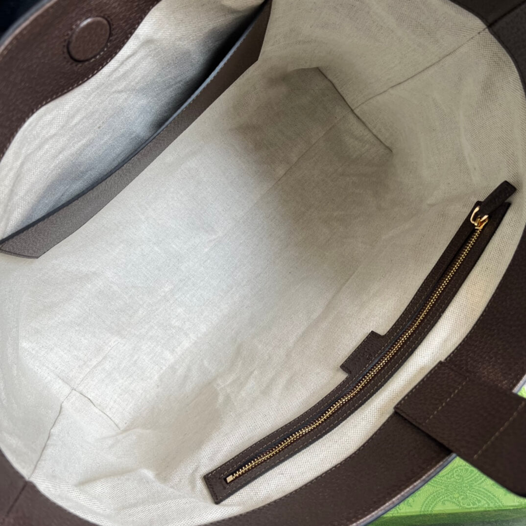 gg tote bag handbag brown medium canvas 631685