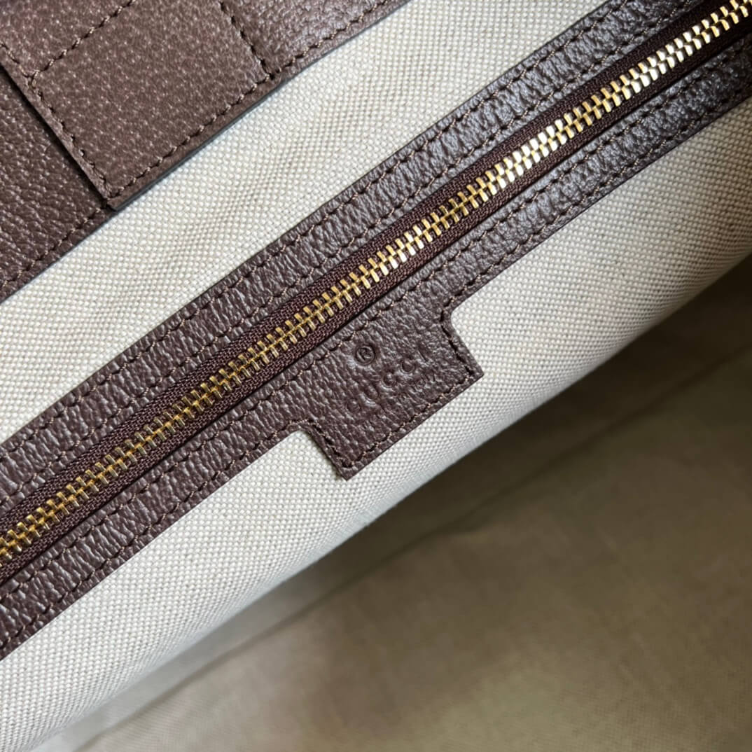 gg tote bag handbag brown medium canvas 631685