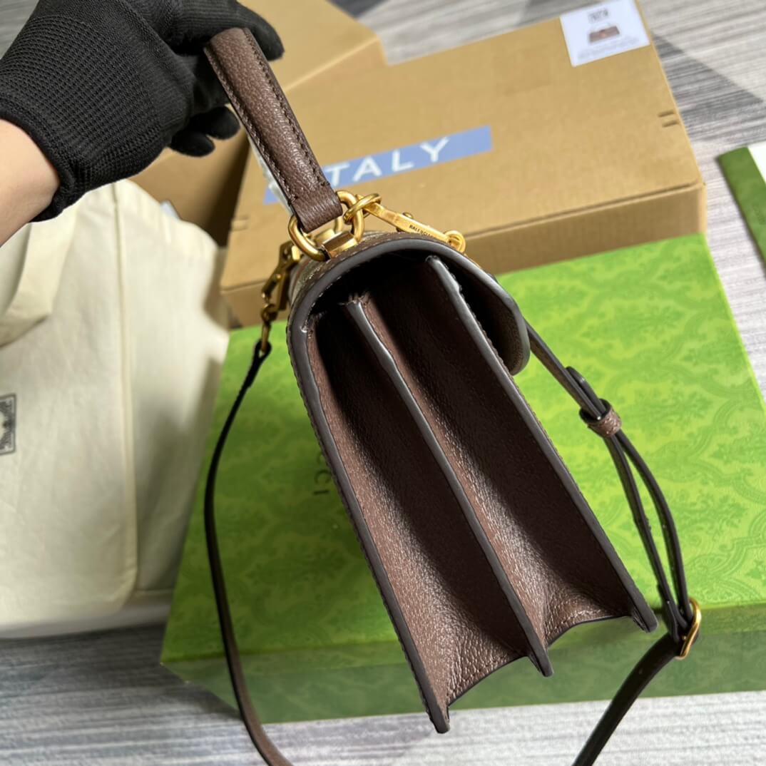 brown leather handbag 