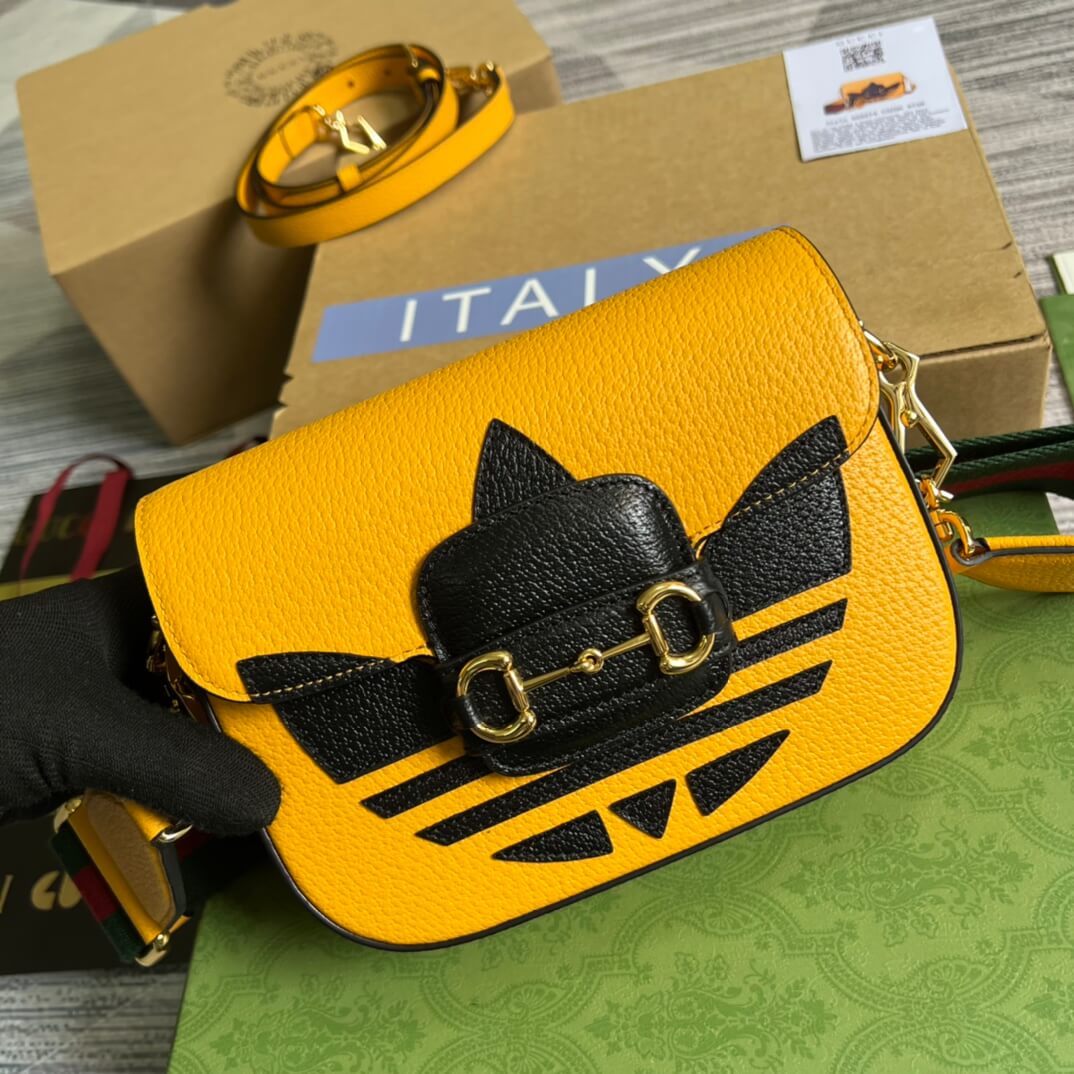 gucci shoulder mini bag yellow 658874