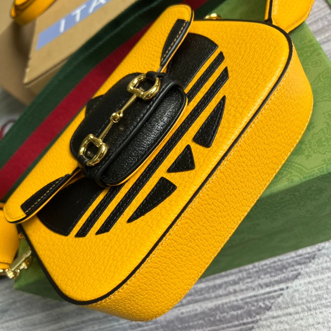 gucci shoulder mini bag yellow 658874