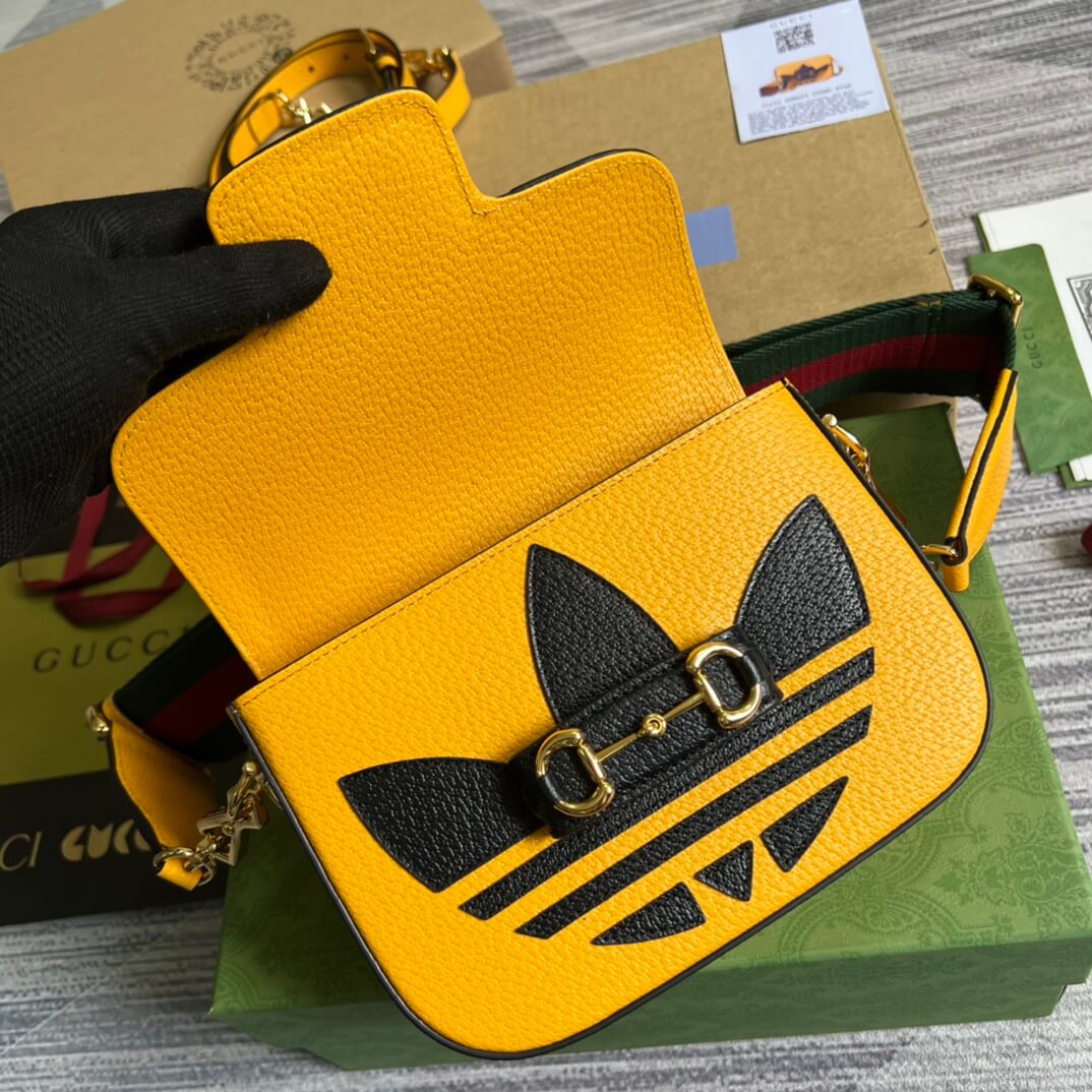 gucci shoulder mini bag yellow 658874