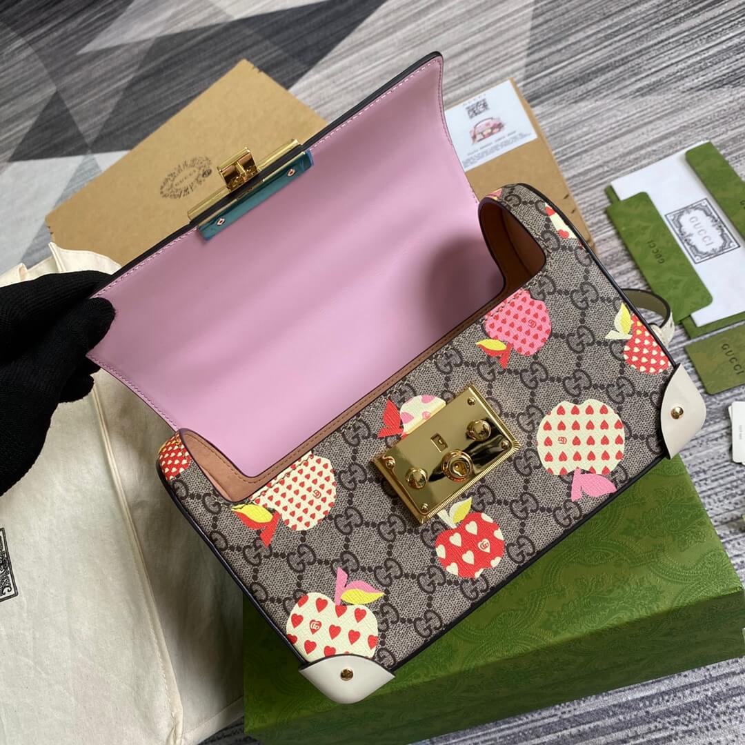 gg 603221 handbag shoulder bag cross body bags pink padlock calfskin