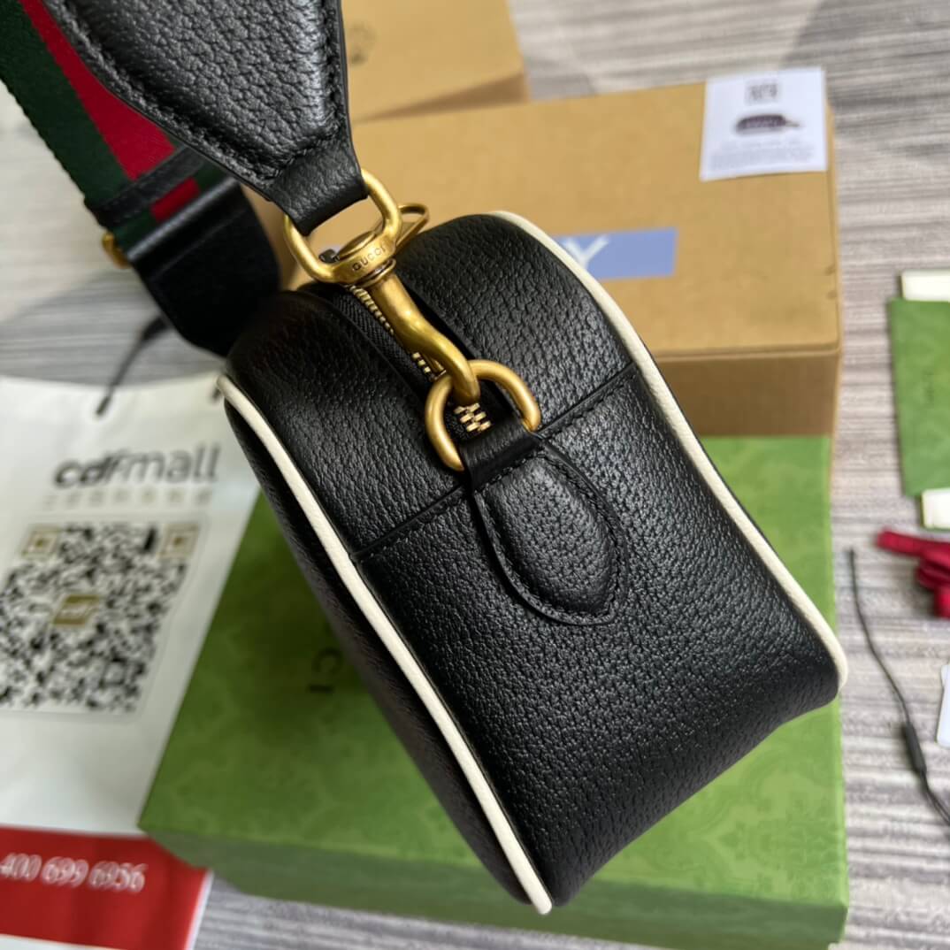 gg 702427 cross body bags shoulder bag leather black