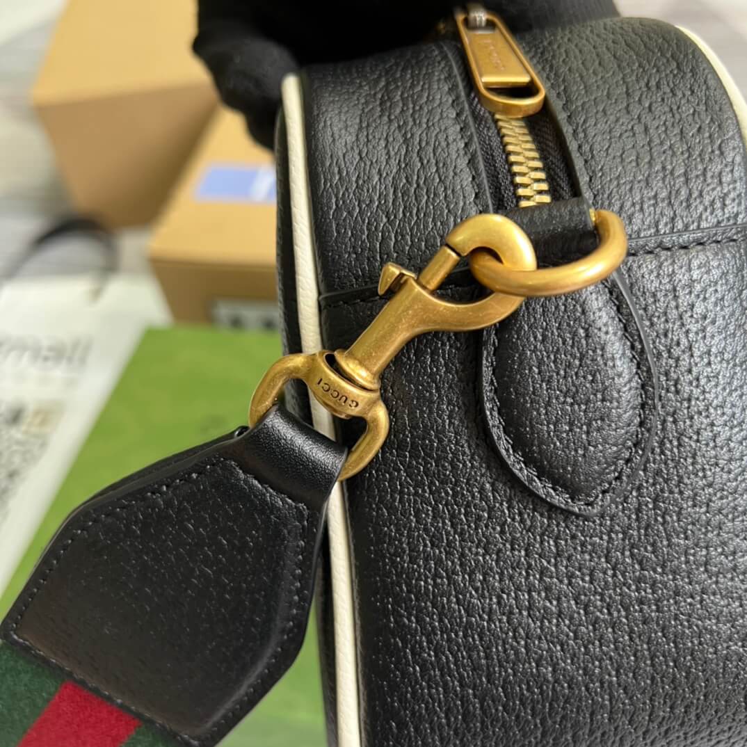 gg 702427 cross body bags shoulder bag leather black
