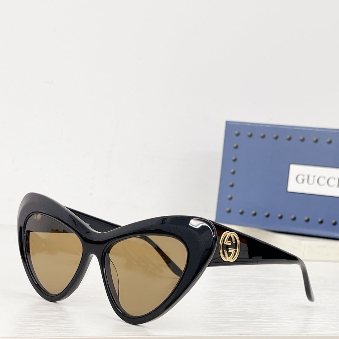 GG NEW Sunglasses Black Brown GG0895S