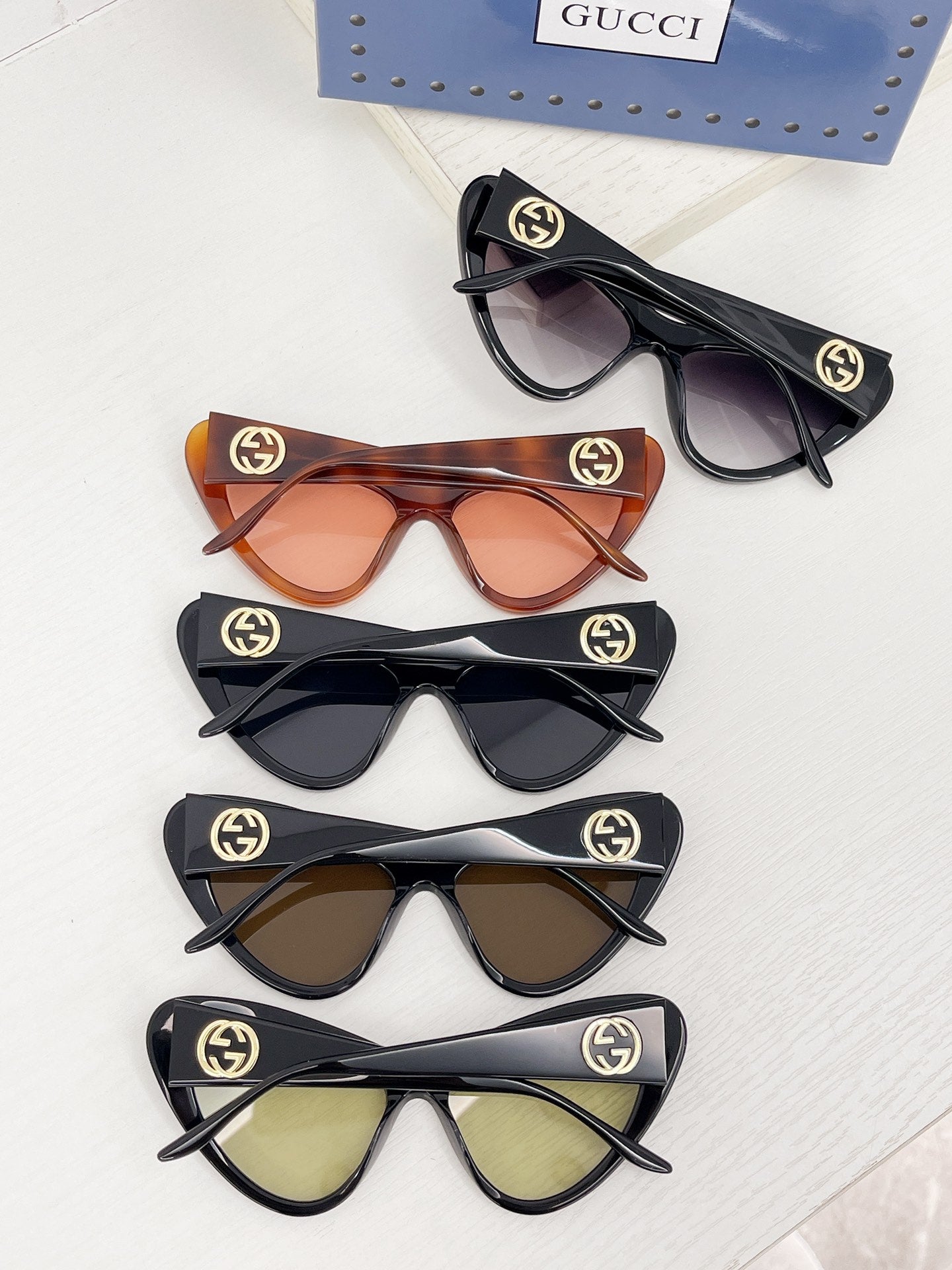 GG NEW Sunglasses Black Brown GG0895S