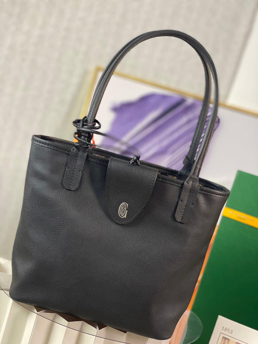 gy 020660 black sac anjou mini tote bag reversible leather