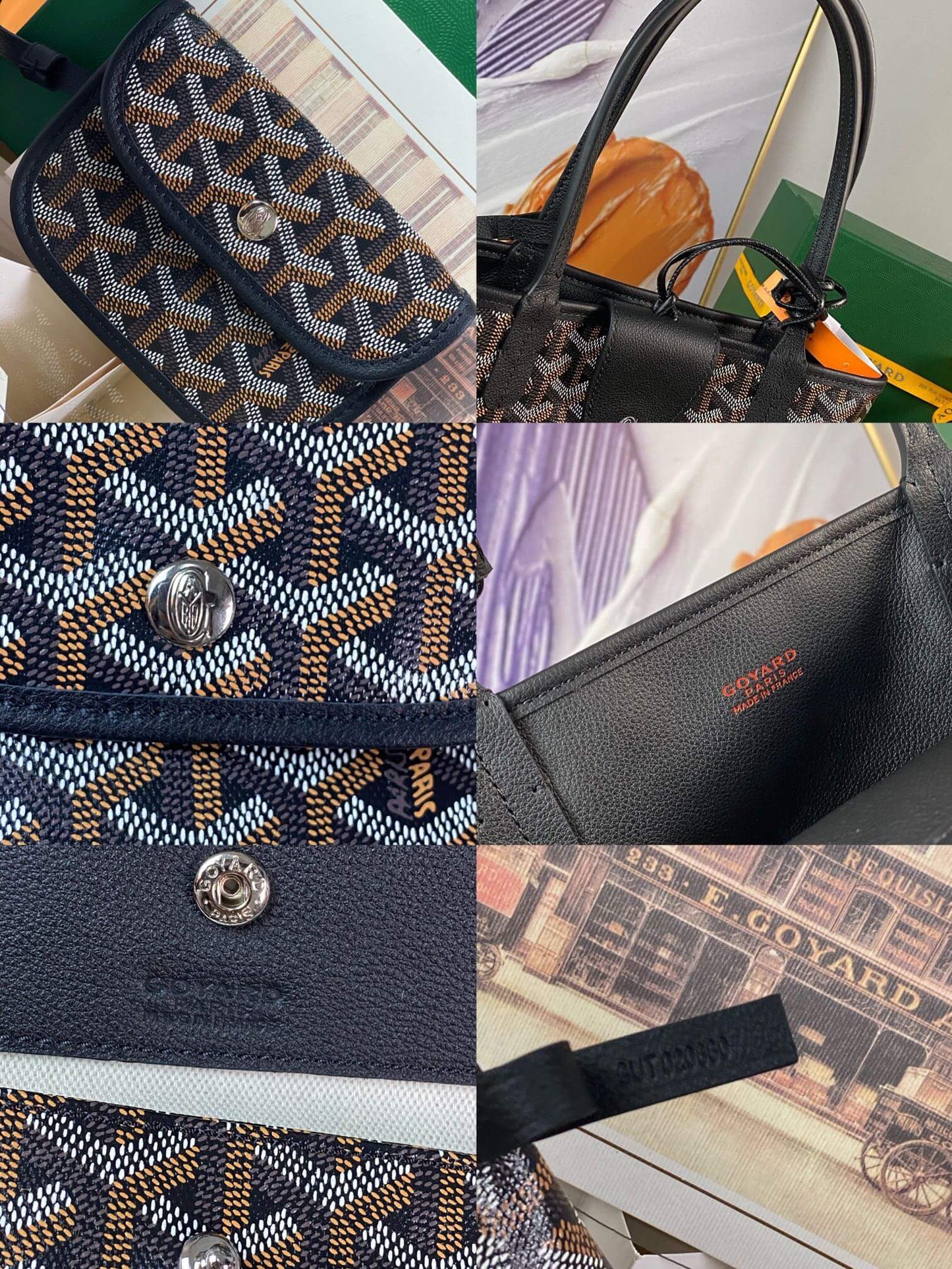 gy 020660 black sac anjou mini tote bag reversible leather