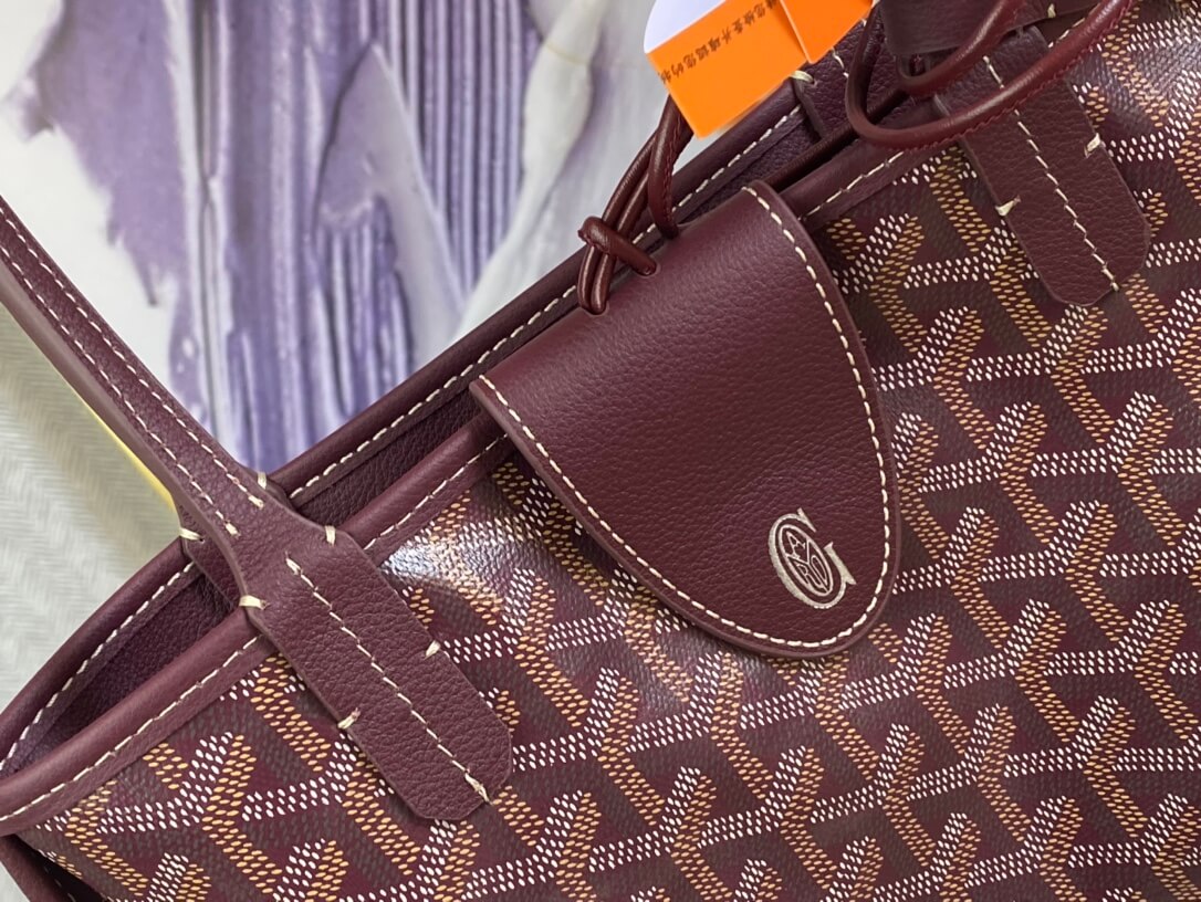 gy 020660 maroon win red sac anjou mini tote bag reversible leather