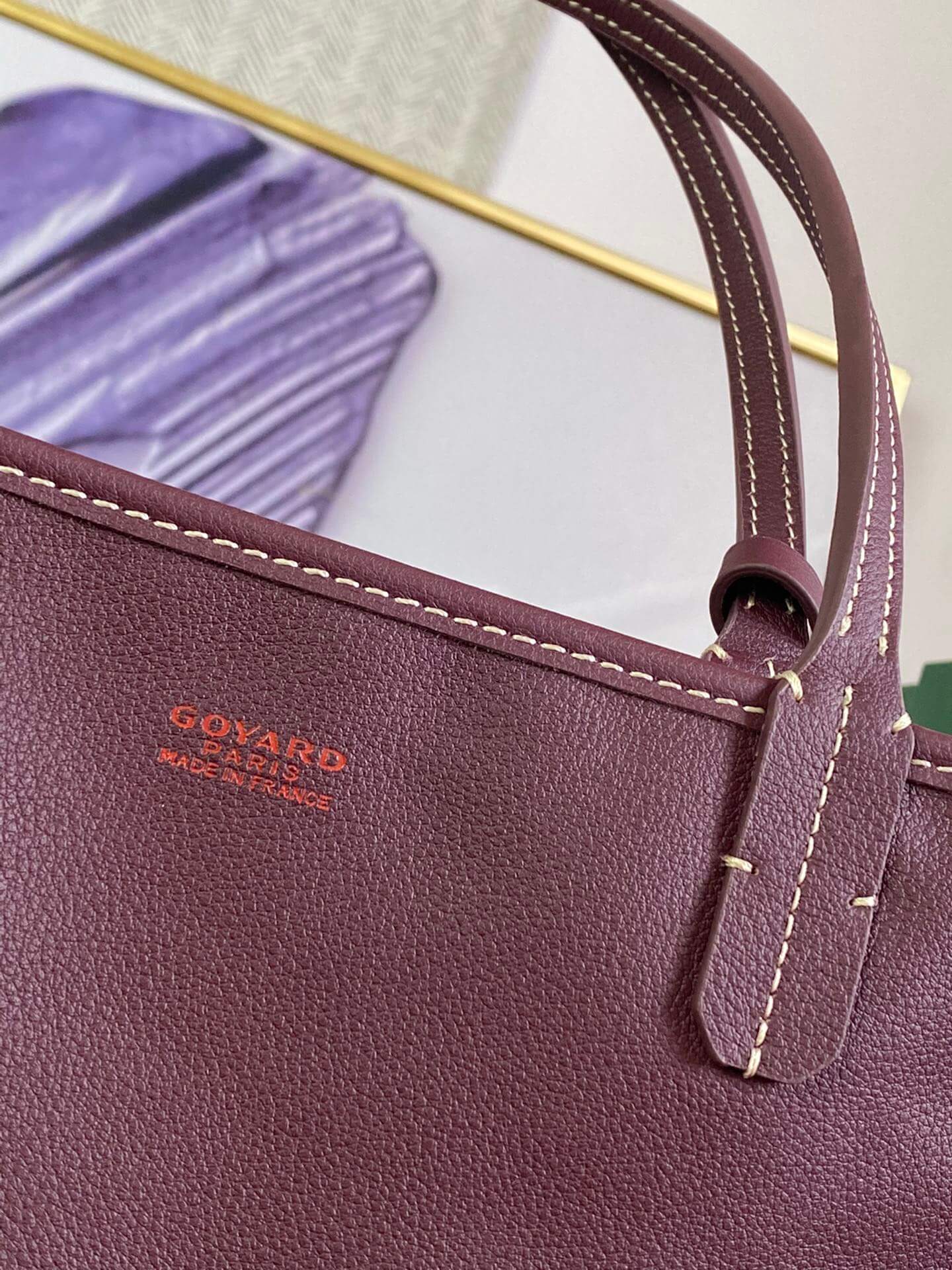 gy 020660 maroon win red sac anjou mini tote bag reversible leather