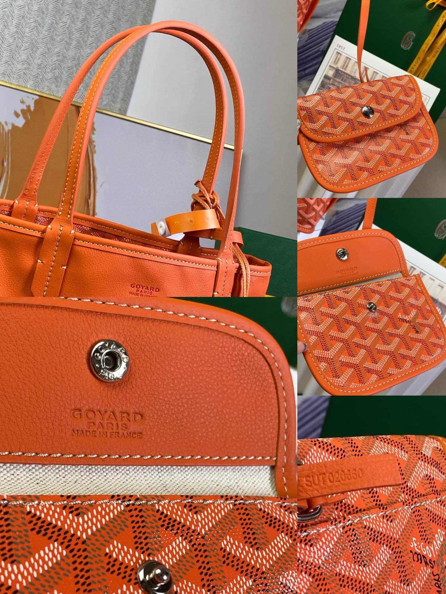 gy 020660 orange sac anjou mini tote bag reversible leather