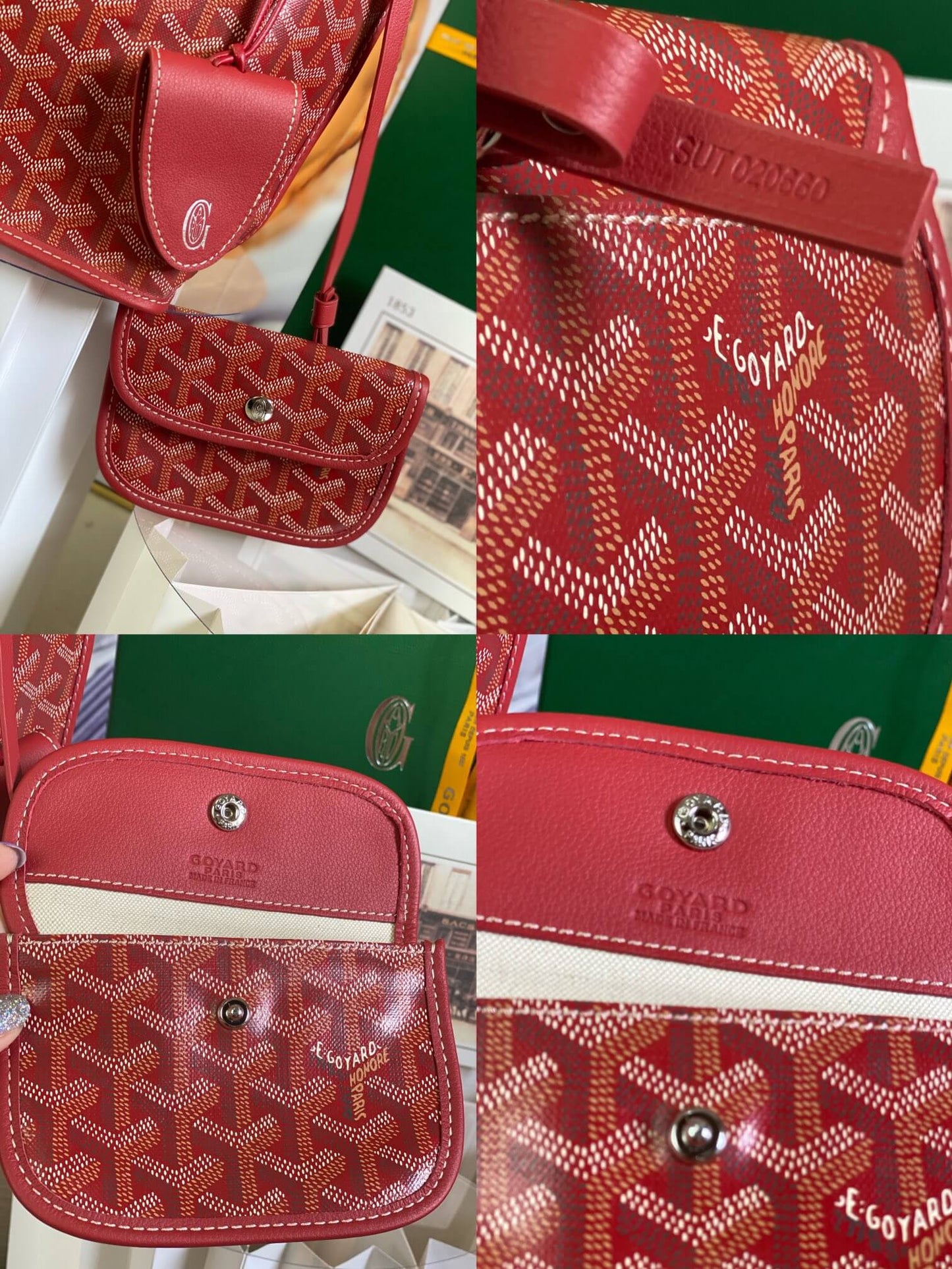 gy 020660 red sac anjou mini tote bag reversible leather