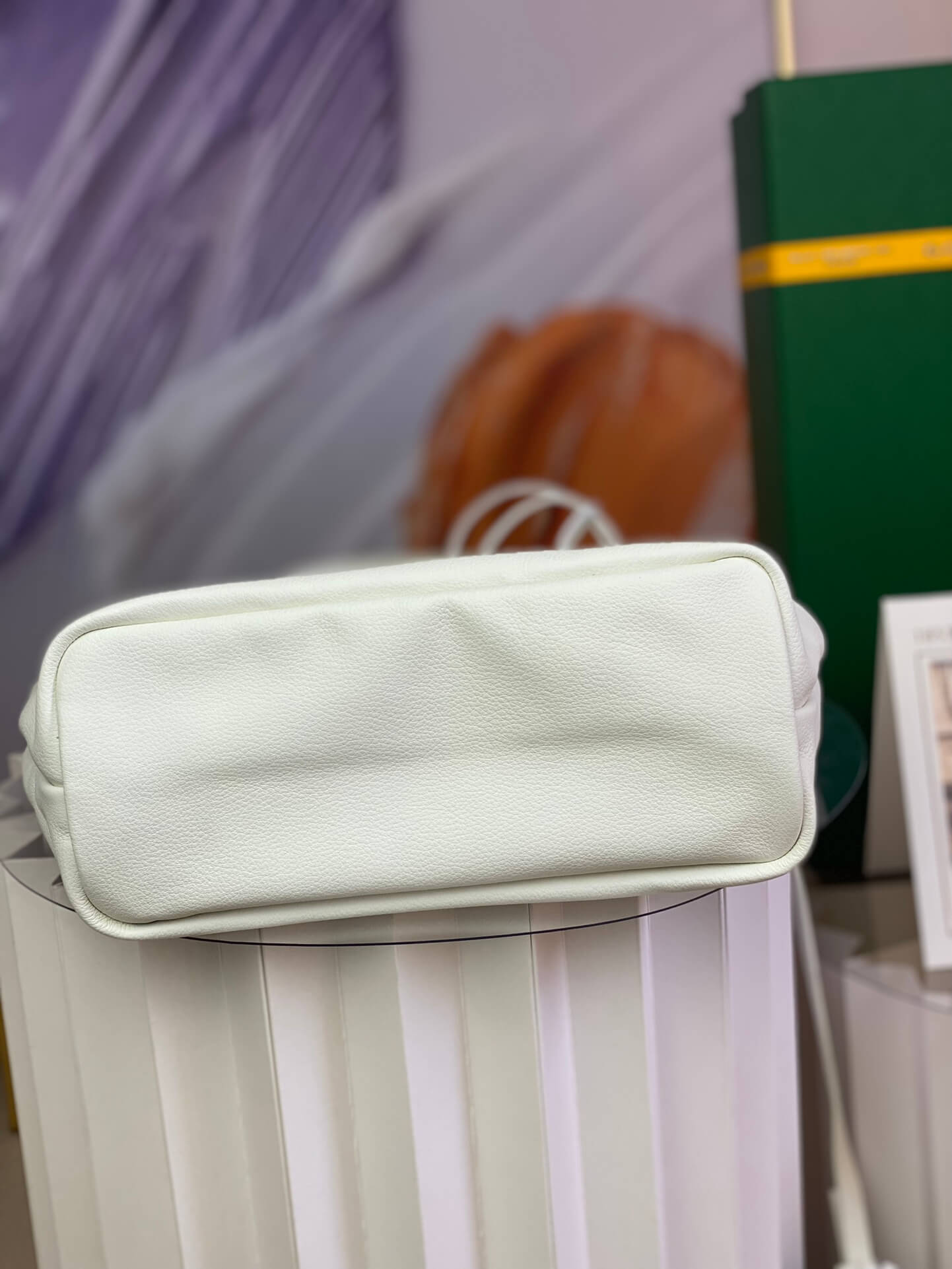 gy 020660 white sac anjou mini tote bag reversible leather