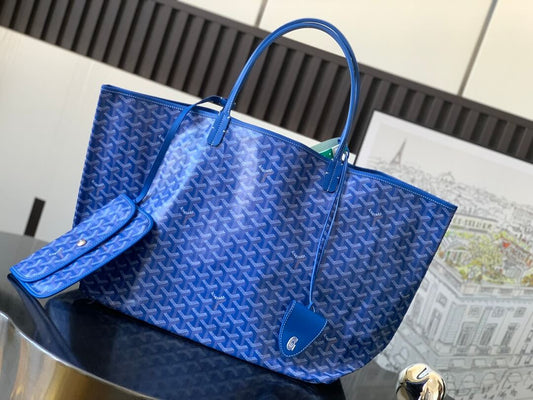 gy saint louis gm pm bag tote handbag blue 020144
