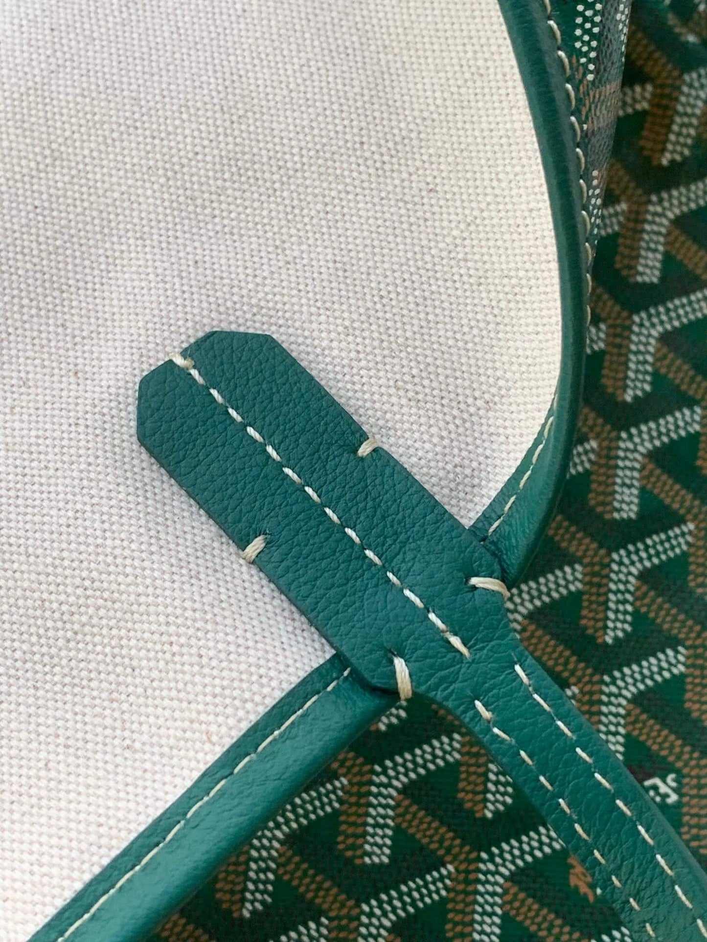 goyard saint louis gm bag tote handbag green 020144