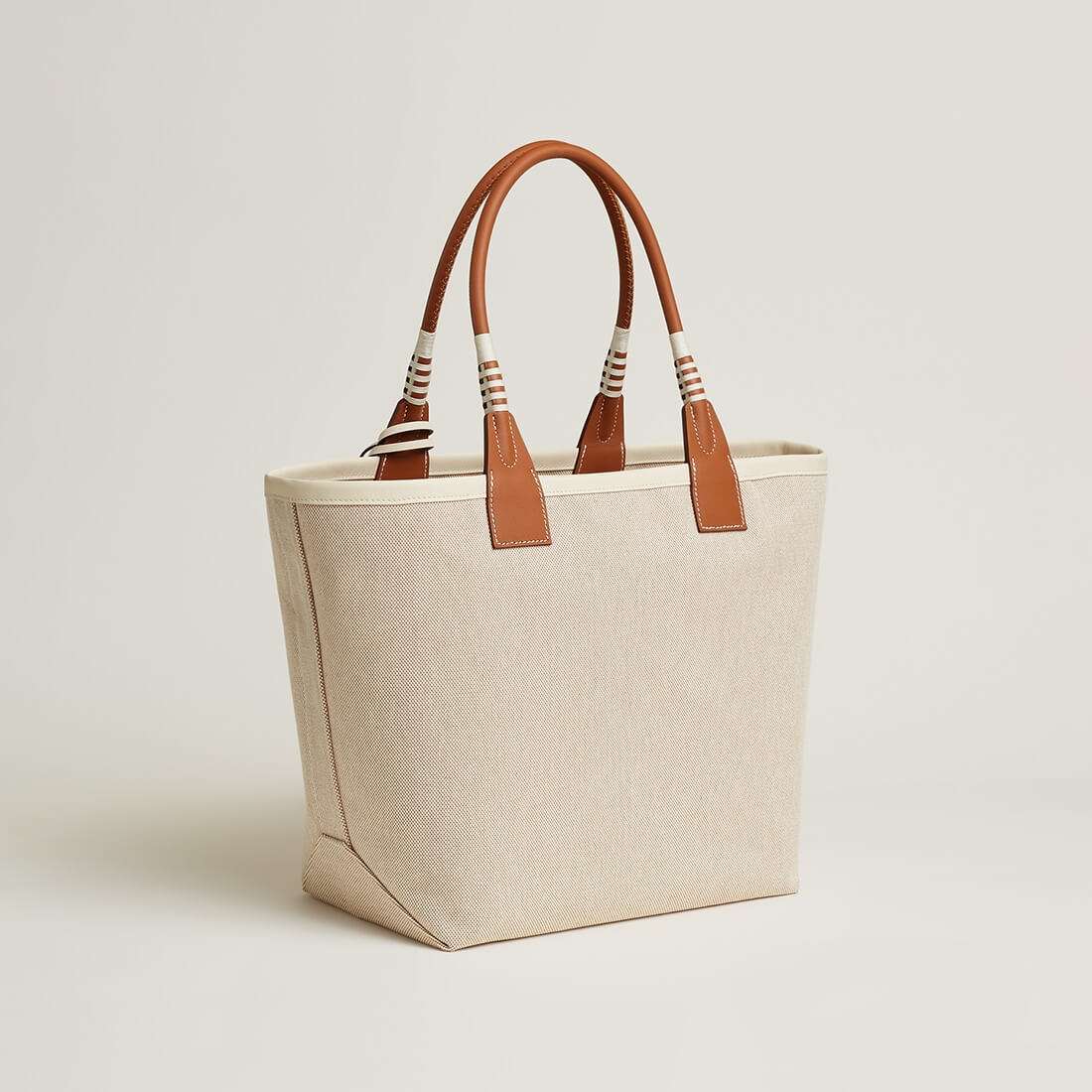 hm steeple 25 handbag h plume canvas swift calfskin hm24030701 white