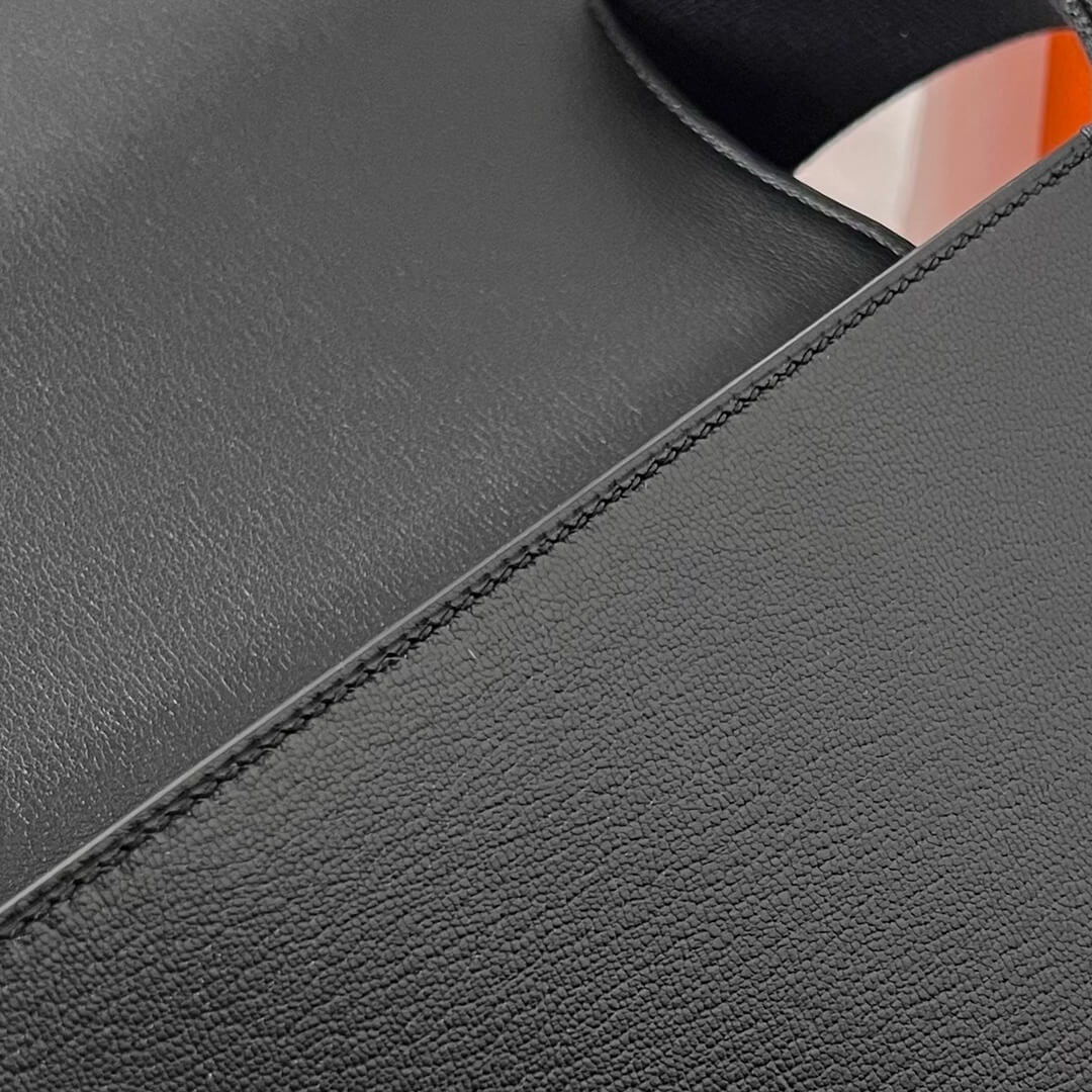 HM Geta Chevre Quebraco phw goatskin Shoulder bag ZF2505021 Black