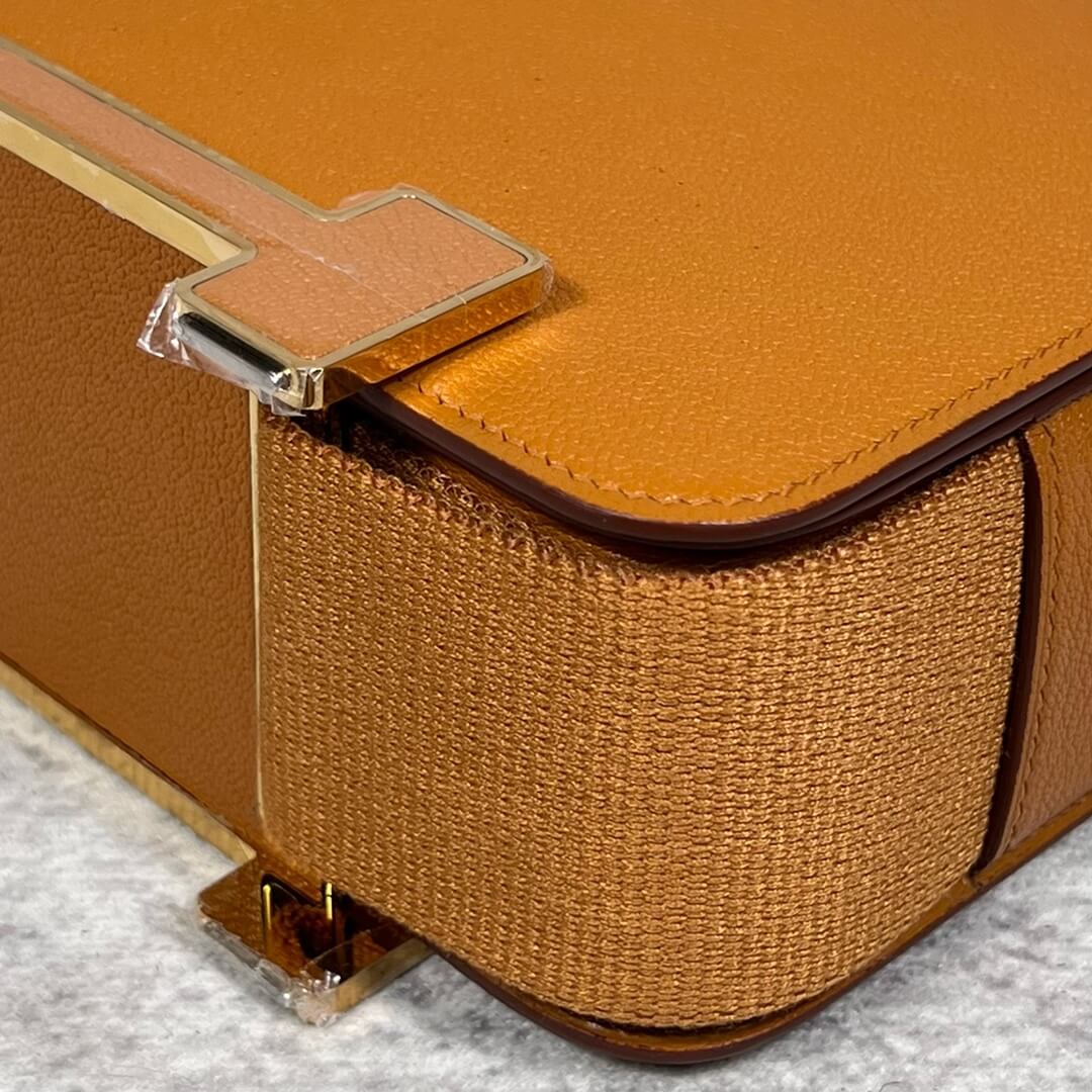 HM Geta Chevre Quebraco phw goatskin Shoulder bag ZF2505021 Brown 2