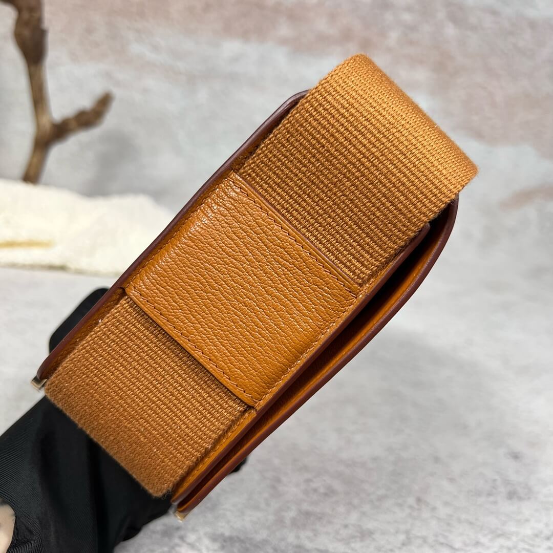 HM Geta Chevre Quebraco phw goatskin Shoulder bag ZF2505021 Brown 2