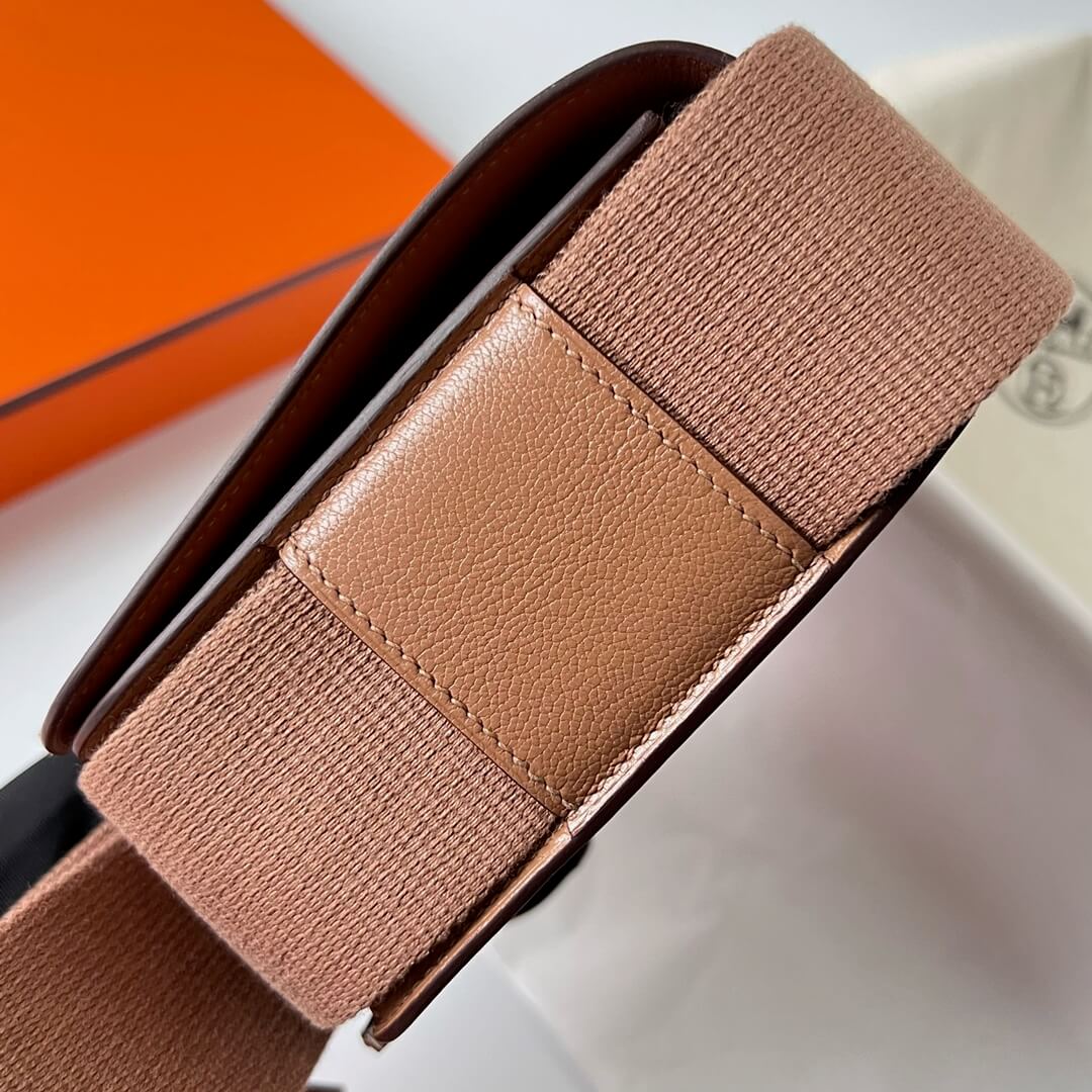 HM Geta Chevre Quebraco phw goatskin Shoulder bag Brown ZF2505021