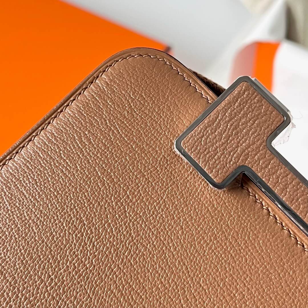 HM Geta Chevre Quebraco phw goatskin Shoulder bag Brown ZF2505021