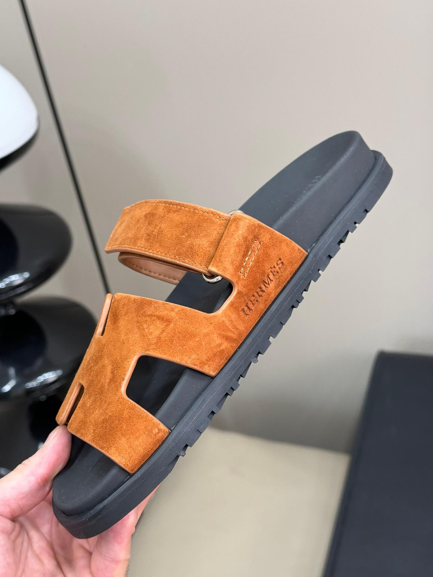 hm summer colored chypre second uncle slippers new beach velcro sandals 898725 orange