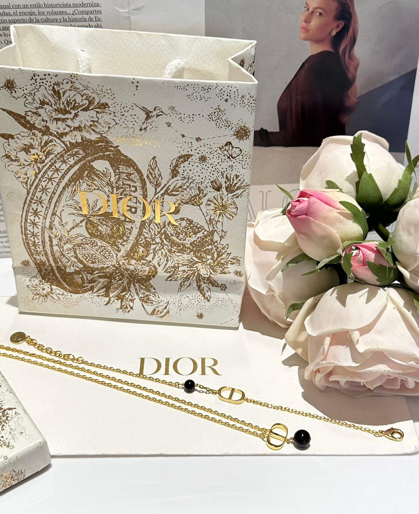 hanging pearl fashion versatile cd black pearl necklace and single chain bracelet xlc30