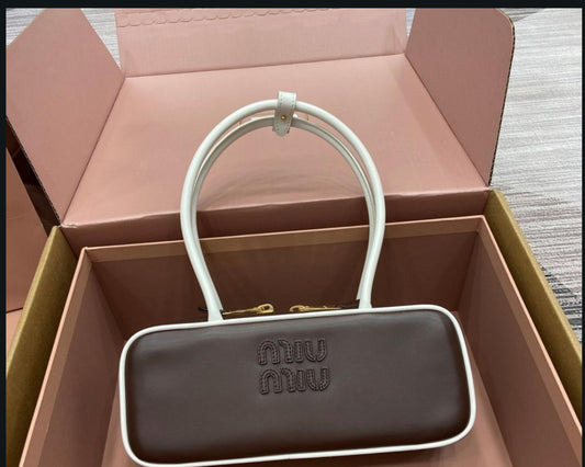 Miumiu Handbag white brown M003