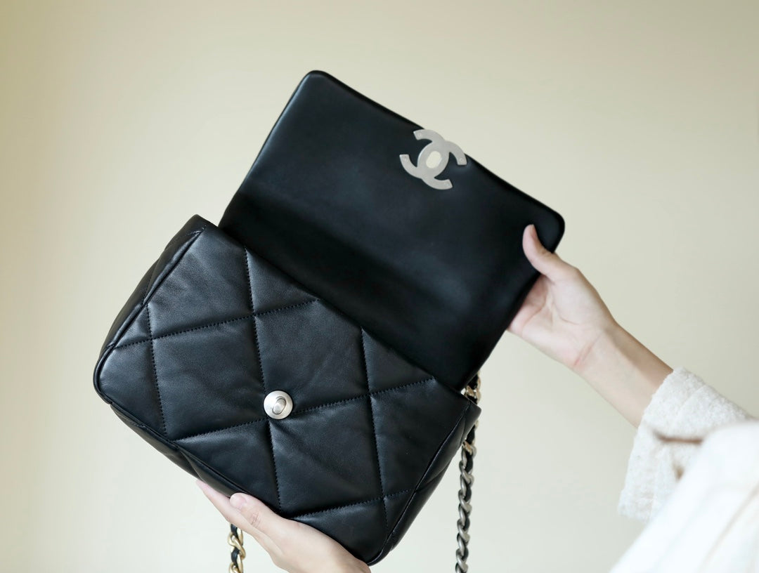 original imported genuice cow leather full steel silver hardware black