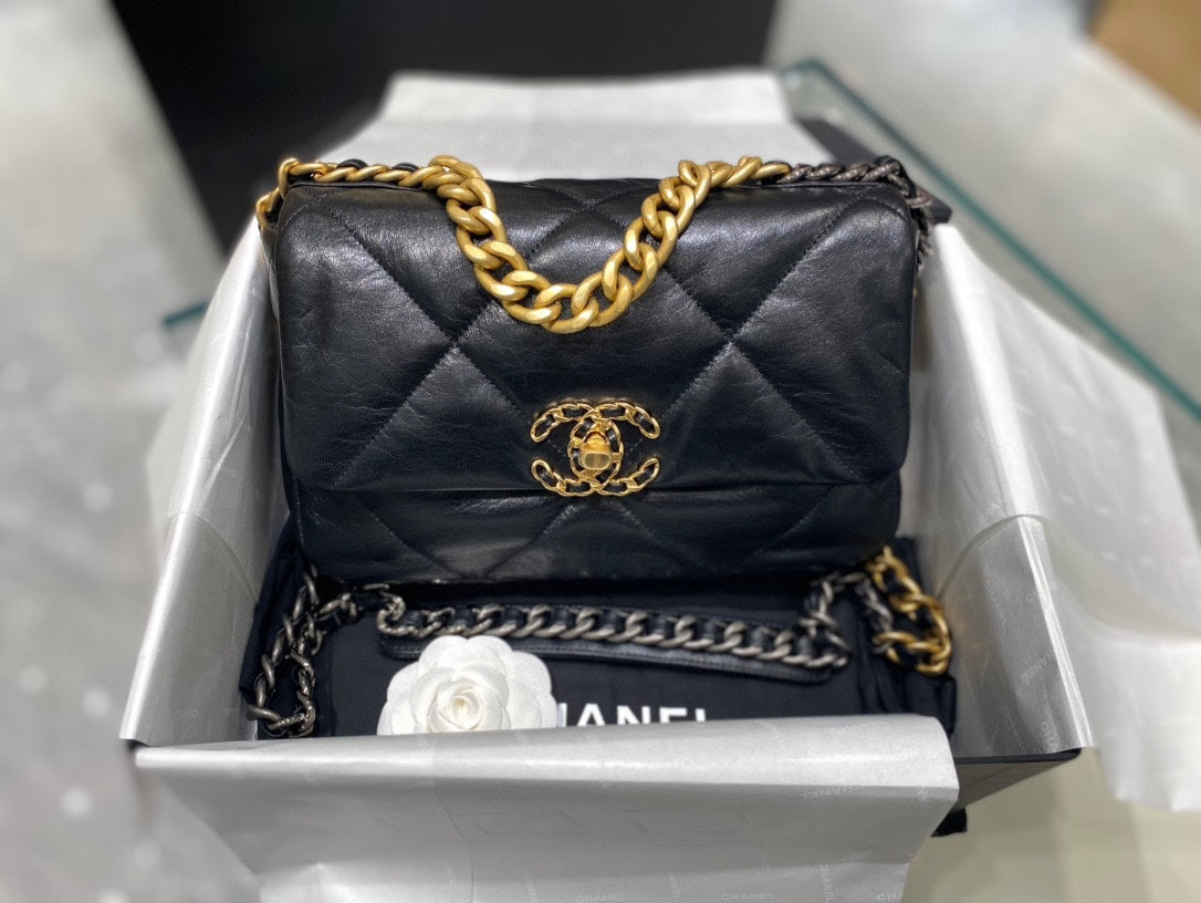 original imported cow leather full steel silver hardware black