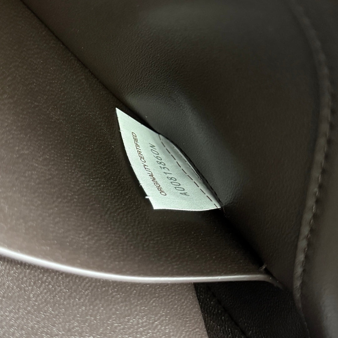 BOTTEGA VENETA 2025 New Product KNOT LOCK Crossbody Bag Dark Brown 817191