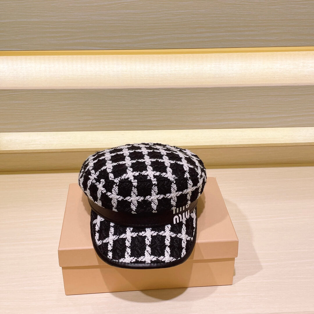 korean versatile british vintage plaid beret mz13168a18