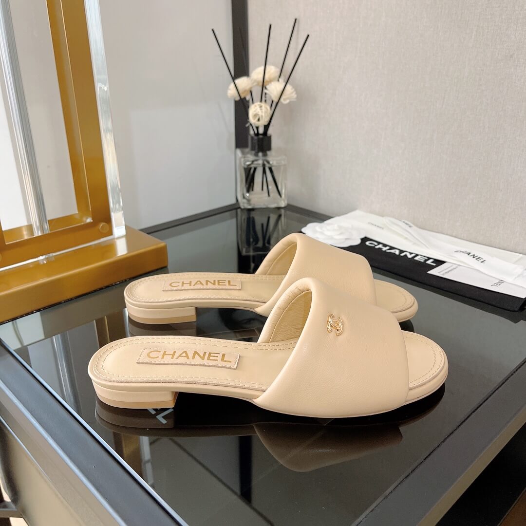 l070201 womens shoes lambskin apricot word bread slippers