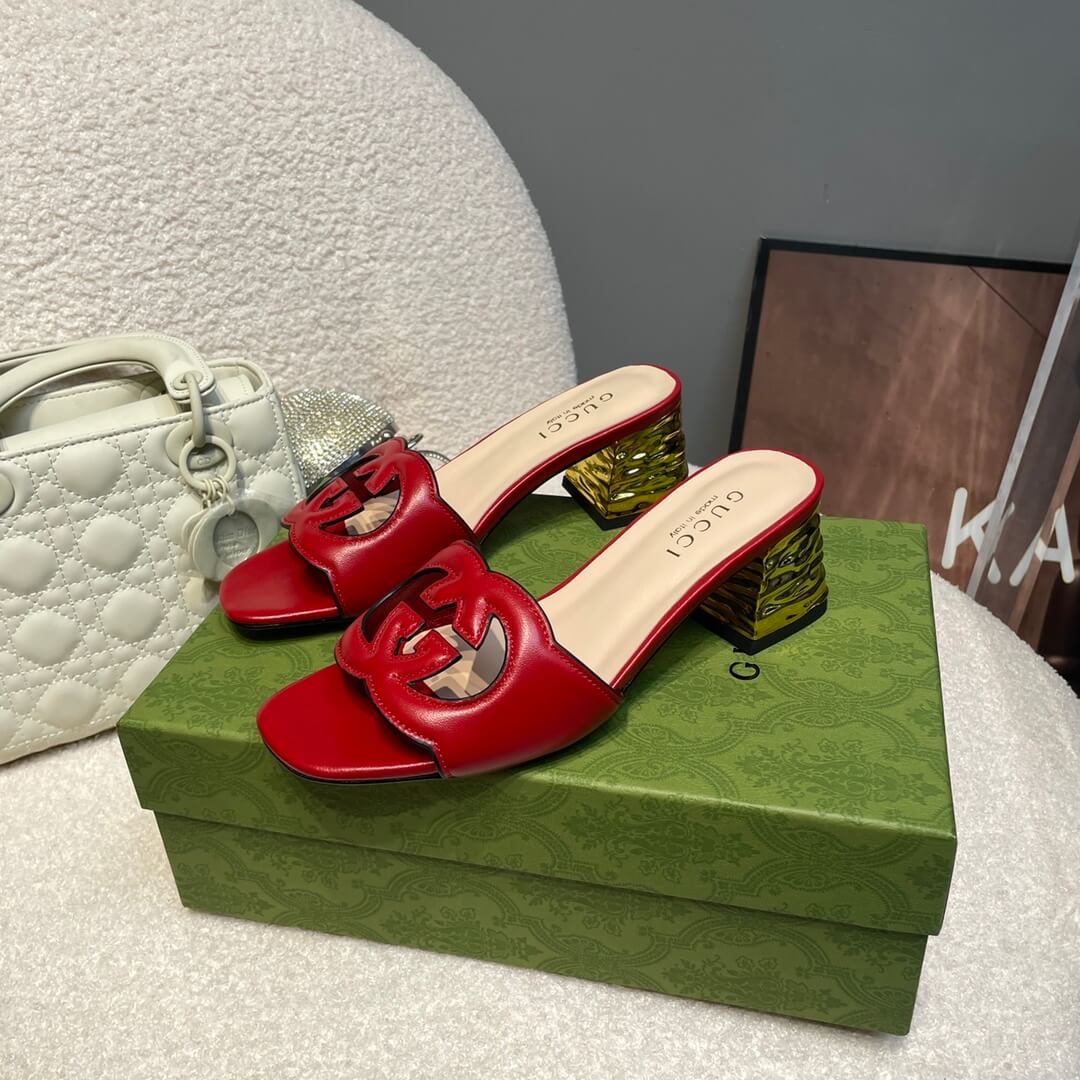 l 070601 slipper womens shoes cowhide red new spring and summer