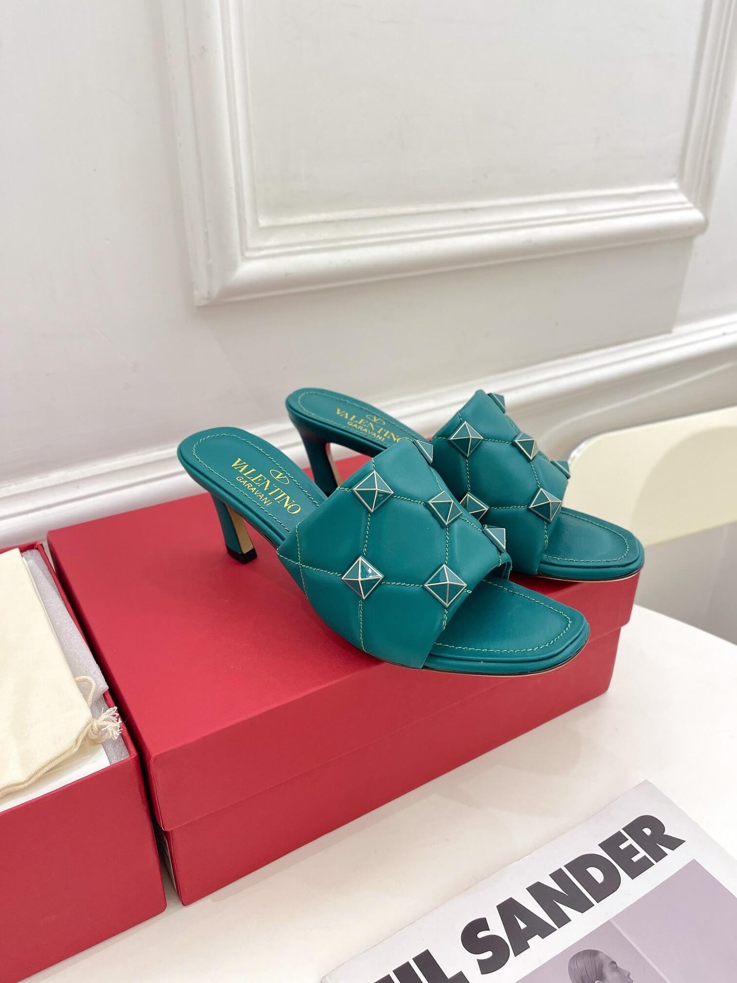 l 071101 high heeled shoe green free shipping cowhide womens shoes