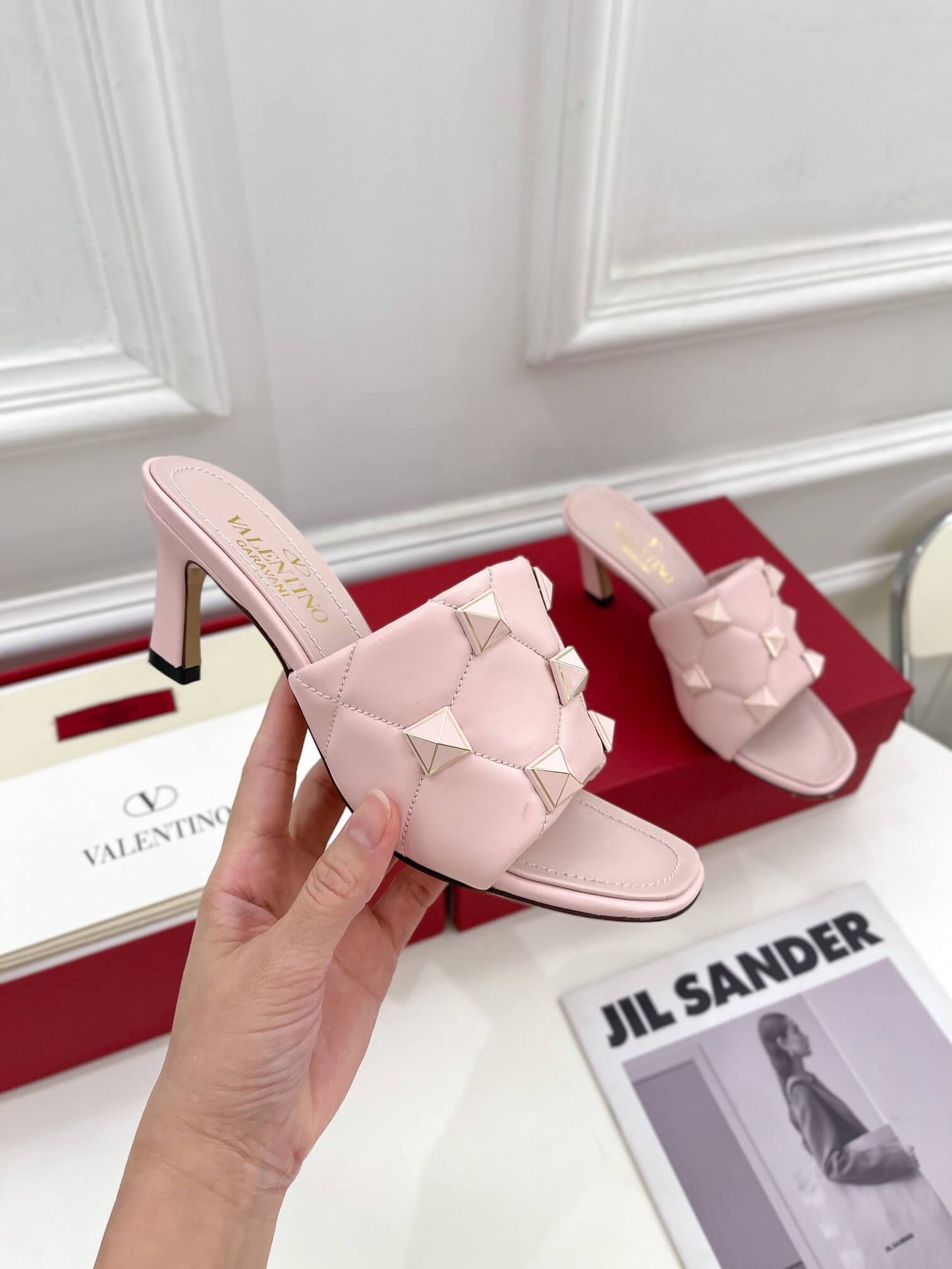 l 071101 high heeled shoe pink free shipping cowhide womens shoes