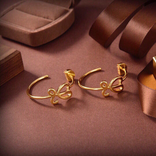 loe new big circle earrings personalized and simple 18k gold eh13168a15