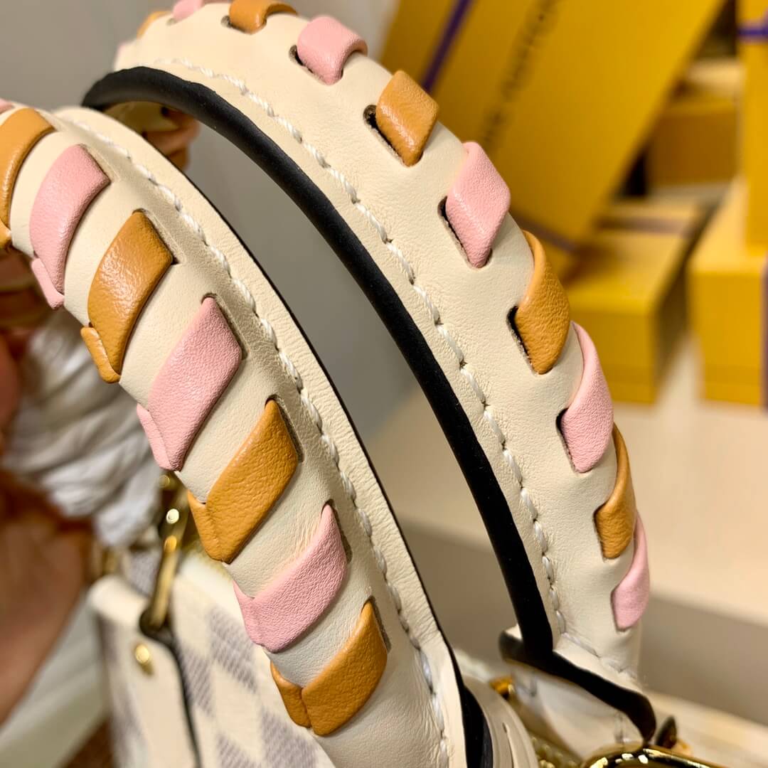 pink brown white handel  of alma bb bag