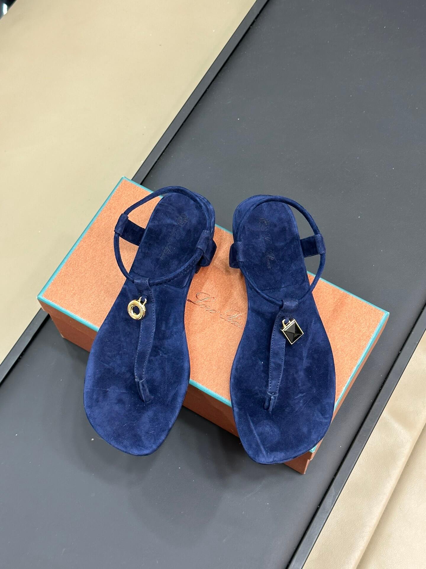 LP 2024 New Spring Summer toe sadals shoes blue 647258865